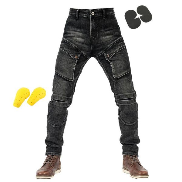 

racing pants 2021 motorcycle men moto jeans protective gear riding touring motorbike trousers motocross, Black;blue