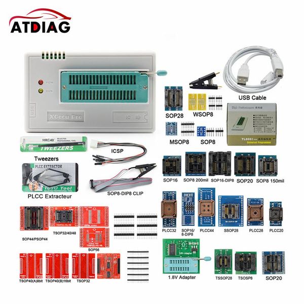

updated minipro universal high speed usb programmer performance 100% with 31 adapter diagnostic tools