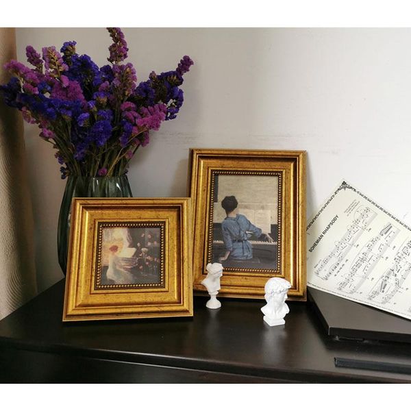 

frames nordic vintage frame antique picture holder bedroom modern poster ornament boyfriend gifts marco fotos home decor df50xk