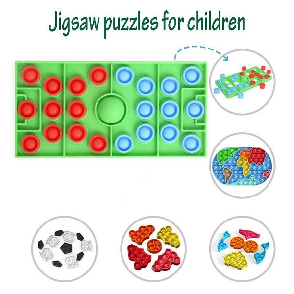 

dhl push bubble fidget toys jigsaw puzzles for children anti-stress sensory autism needs stress reliever silicone toy kids adults wholesale