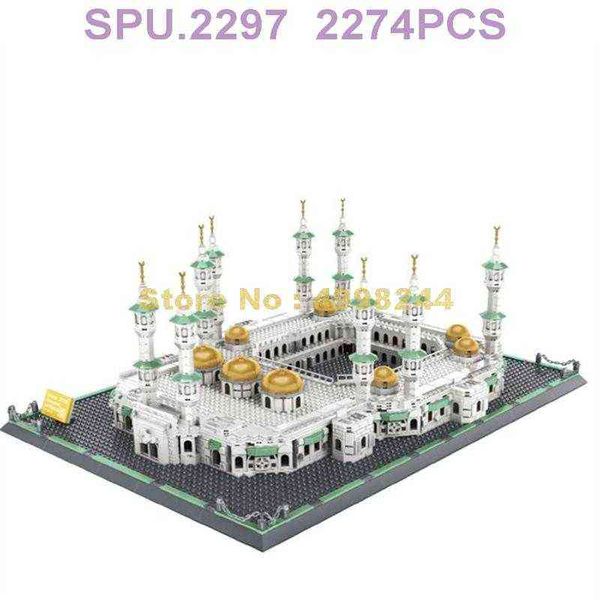 

6220 2274pcs world great architecture s arabia grand mosque of mecca building blocks toy y1127