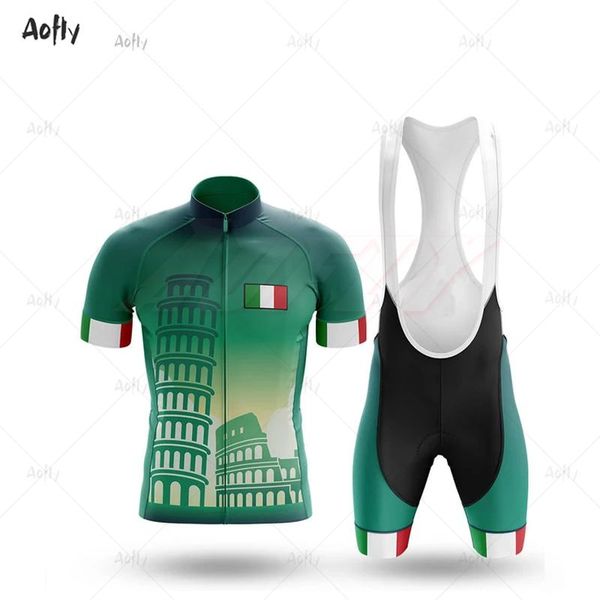 

racing sets italy breathable pro cycling jersey 2021 summer mtb clothes short bicycle clothing ropa bike wear bib kit, Black;blue