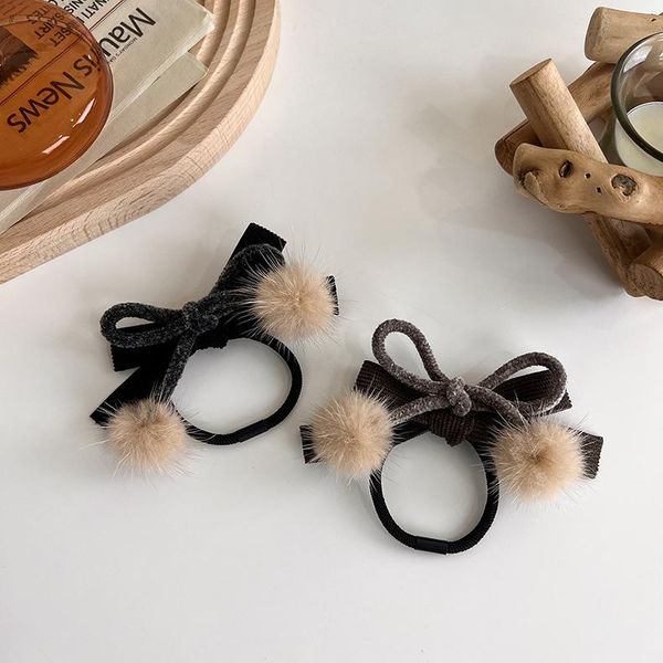 

hair clips & barrettes autumn and winter ball bow band lovely double rope girl christmas style cherry accessory, Golden;silver