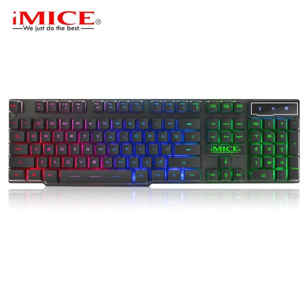 

keyboards imice ak-600 wired usb computer game player suspension manipulator keyboard suitable for pc lapthree-color backlit