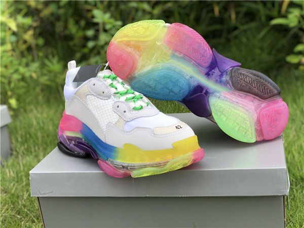 

original genuine blsk men's women's basketball shoes, rainbow color matching couple sports, full size shiping 35-45