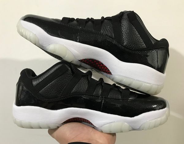 

authentic 2022 11 low 72-10 black gym red white sail shoes men 11s high 23 real carbon fiber outdoor sneakers sports av2187-001 with