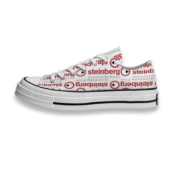 

custom printed sho music band logo steinberg sneakers low mens womens skateboard sport footwear diy trainers canvas casual shoe