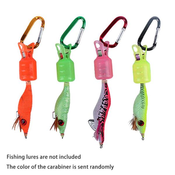 

fishing hooks 6pcs wood shrimp jig squid hook caps umbrella covers protectors with carabiner clips