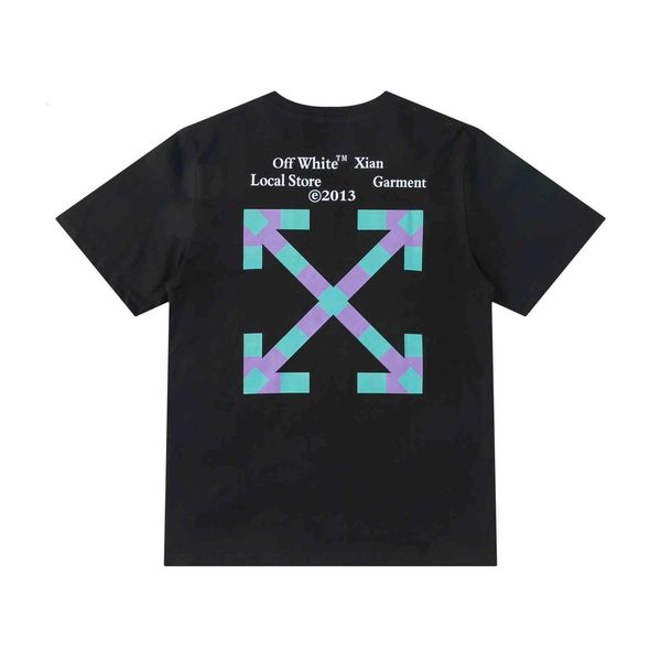 

off style white city limited xi'an printed short sleeve t-shirt, White;black