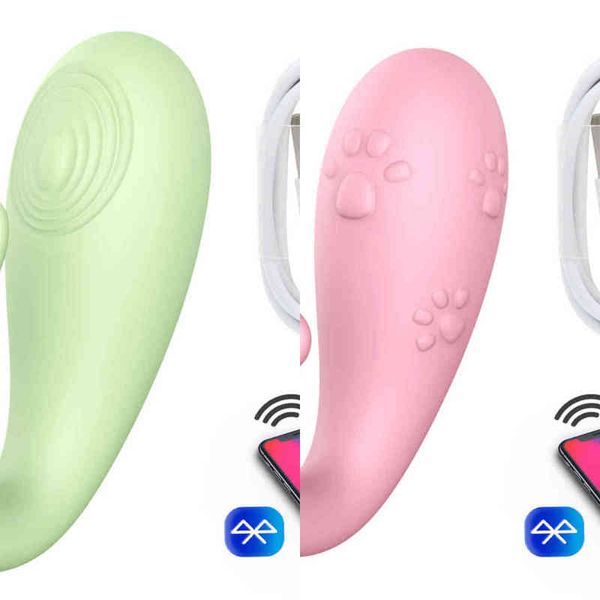 NXY Sex Vibrators Silicones Kut Dildo Vibrador Bluetooth App Wireless Control Wireless G-Spot Clit Massagem Vibrating Ovos Adult Games for Women 1215