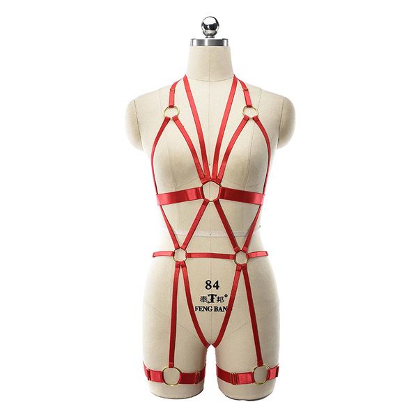

sm strap body shaping harness underwear no take off fun suit n0245, Black;white