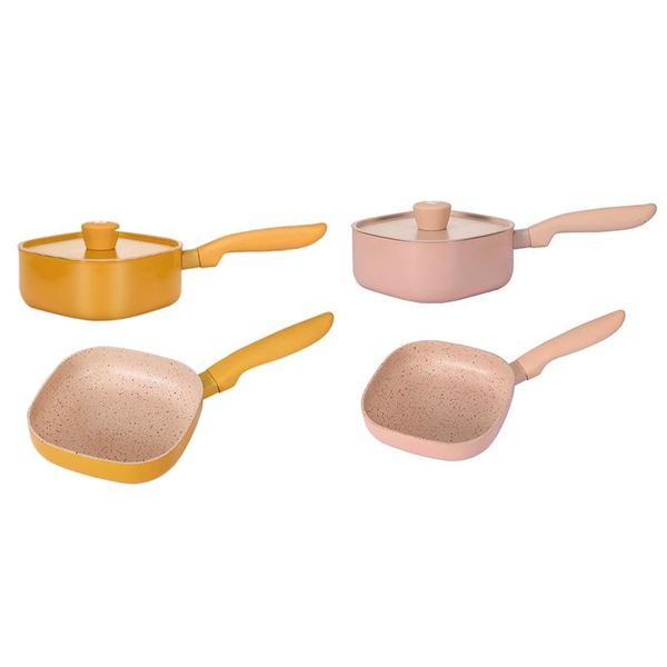 

pans square non-stick frying pan egg with lid pancake kitchen milk soup pot use for gas cooker induction