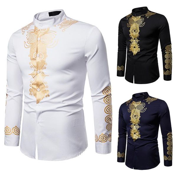 

ethnic clothing men print african dresses rich bazin dashiki long sleeve t-shirt traditional fashion style blouse dt1786, Red