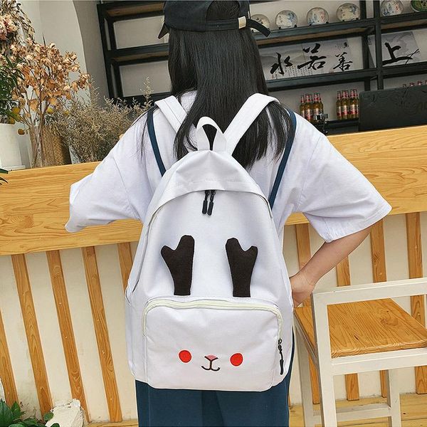 

backpack bag women's 2021 style canvas funny ugly meng cute fashion