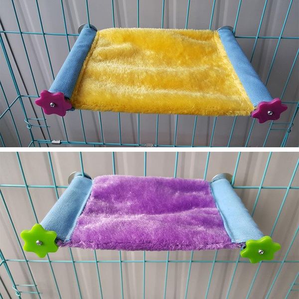 

small animal supplies pet hammock lamb wool warm bed hanging soft nest parrot winter
