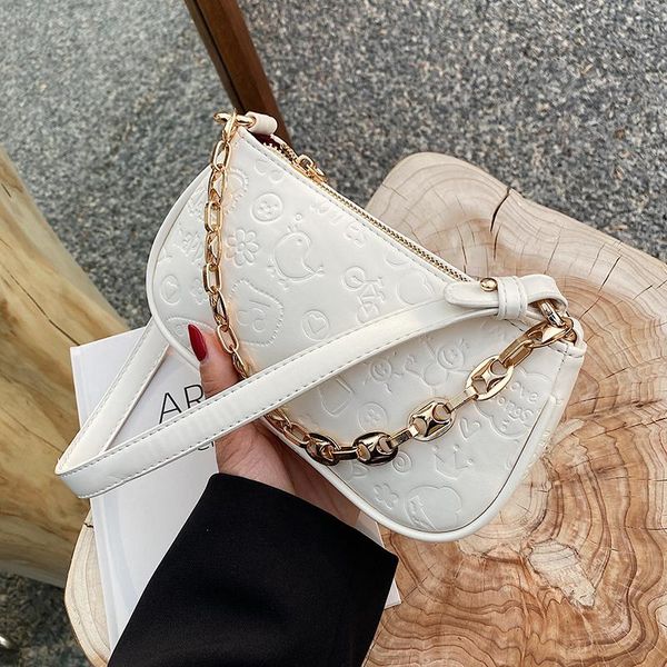 

niche design bag female 2021 fashion chain messenger shoulder underarm square width: 21cm bags