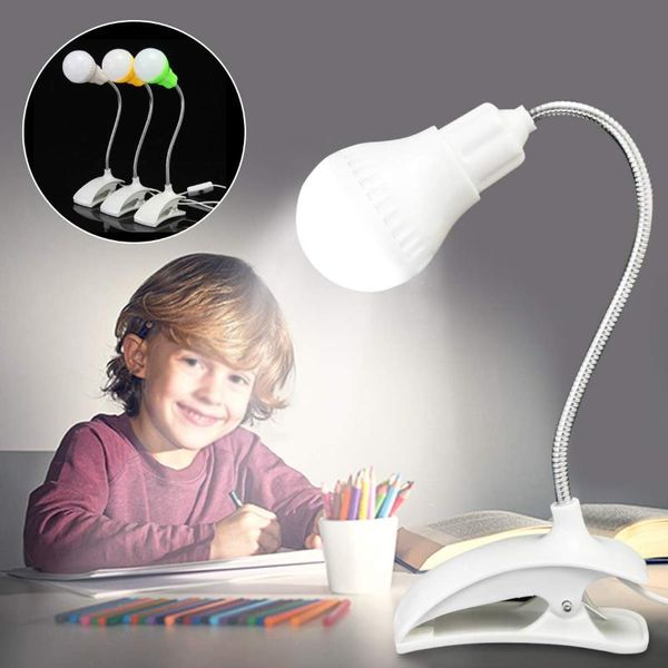 

book lights rechargable mini flexible bo usb clip-on table lamp pc led reading study bed lapdesk light night lighting