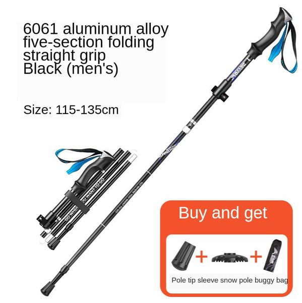 

trekking poles camping hiking folding ultraligt foldable walking sticks aluminum stick