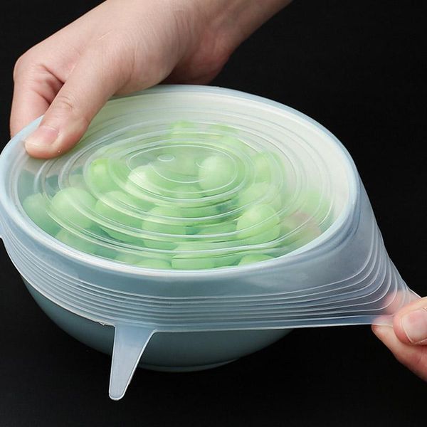 

kitchen storage & organization expandable silicone stretch lids multifunction keeping food fresh covers rt99