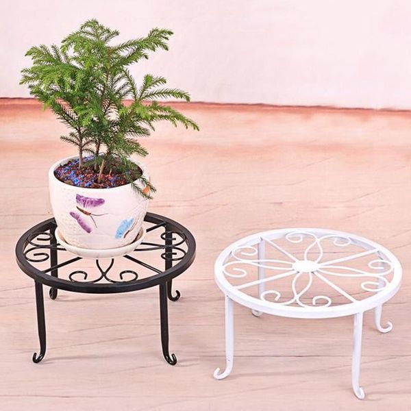 

planters & pots wrought iron potted stander flower pot rack basion display shelf garden plant holder balcony home decor gift