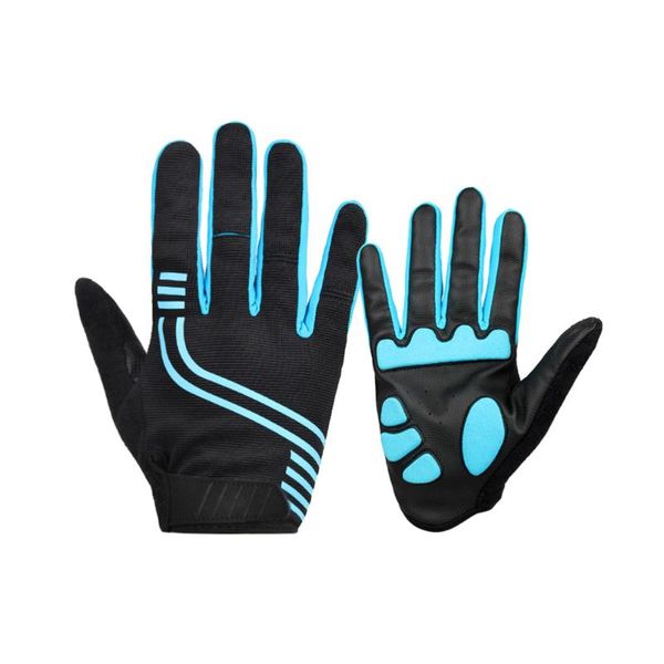 

ski gloves motorbike anti-slip microfiber full cover screen touch for hiking camping cycling fishing - size xl(black a