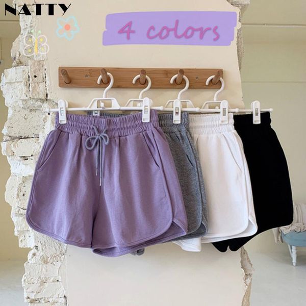 

women's shorts casual sports fashion drawstring elastic waist loose solid summer feminino s-5xl plus size, White;black