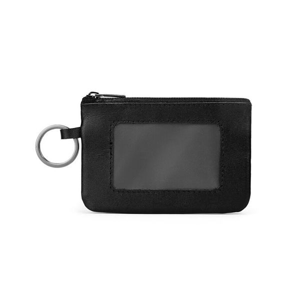 Brieftaschen 1PC Mini-Multifunktions-Münzen-Geldbörse PU-Material Leder Reißverschlusstasche mit Schlüsselring Multi-Color Optional 2021