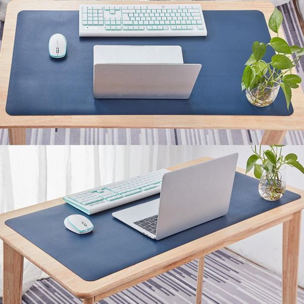 

mouse pads & wrist rests anti-slip waterproof double-sided faux leather pad deskmat table cover