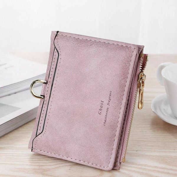 

wallets women short small money purse wallet ladies leather folding coin card holder pocket clutch bag gift, Red;black