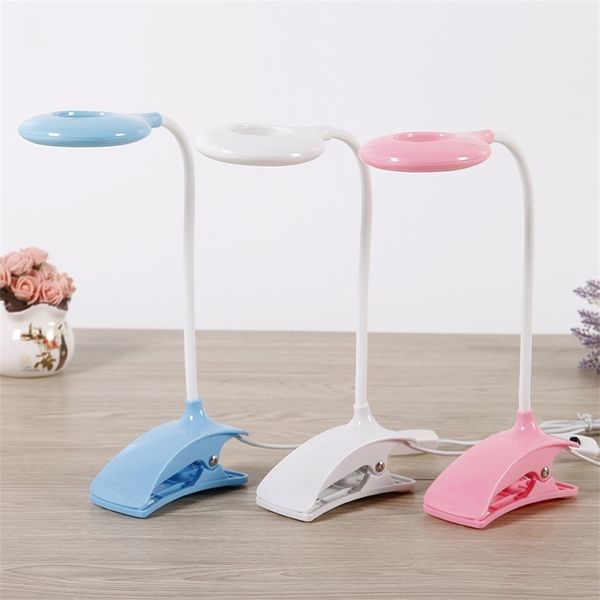 

creative children learn eye protection usb bedroom bedside clip gift desk lamp