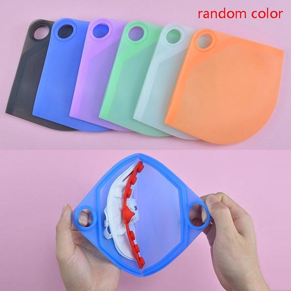 

silicone flat type mask storage box temporary clip dust-proof pollution-proof security holder bags artifact