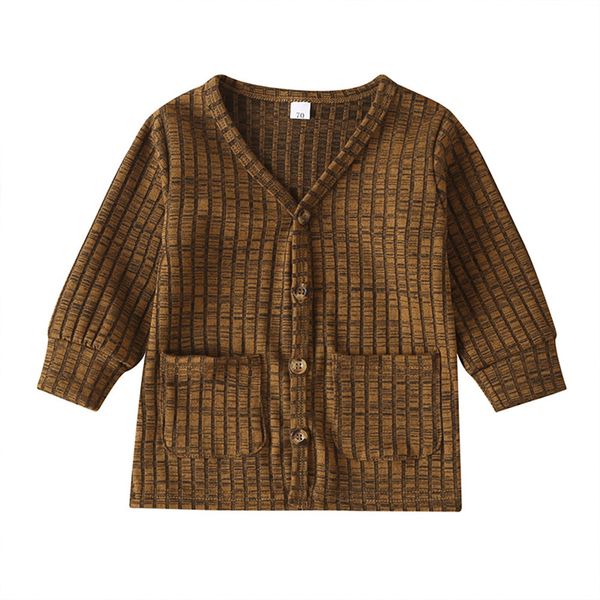 

newborn baby girls boy knitted cardigan jacket coat clothes 6m-3y, White