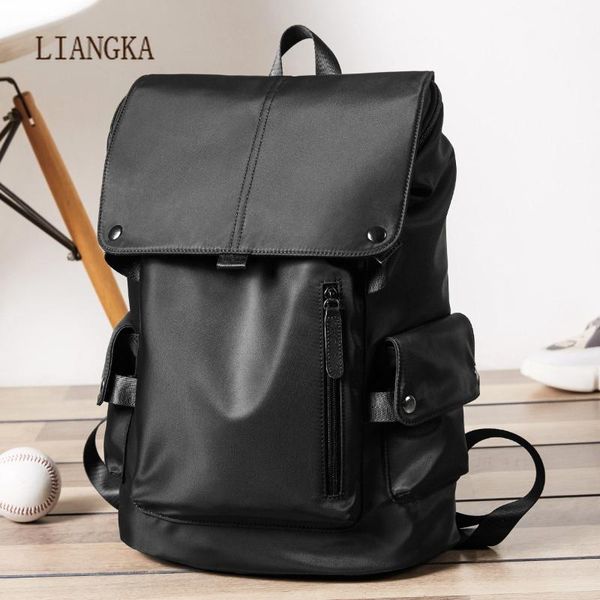 

backpack 2021 fashion pu leather classic travel large capacity quality business design teenager bag