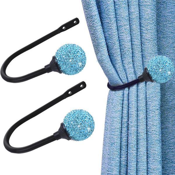 

other home decor 2pcs/set curtain tieback holder hooks polished chrome u shaped metal holdbacks buckle clips hook