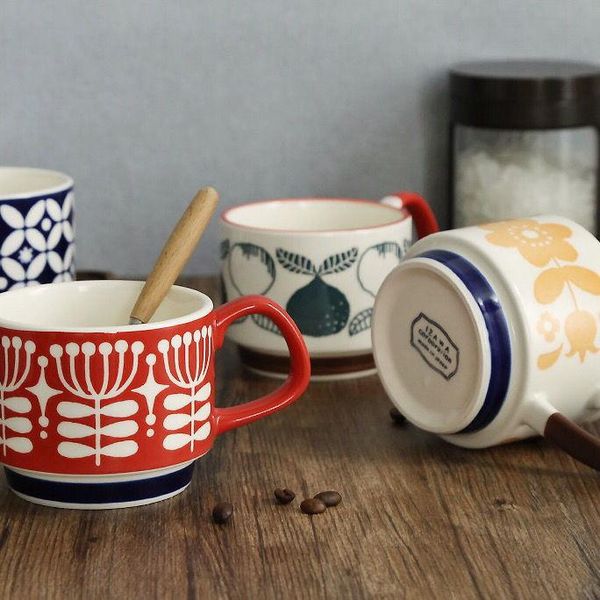 

mugs ceramic mug japanese coffee milk cup retro simple stackable water