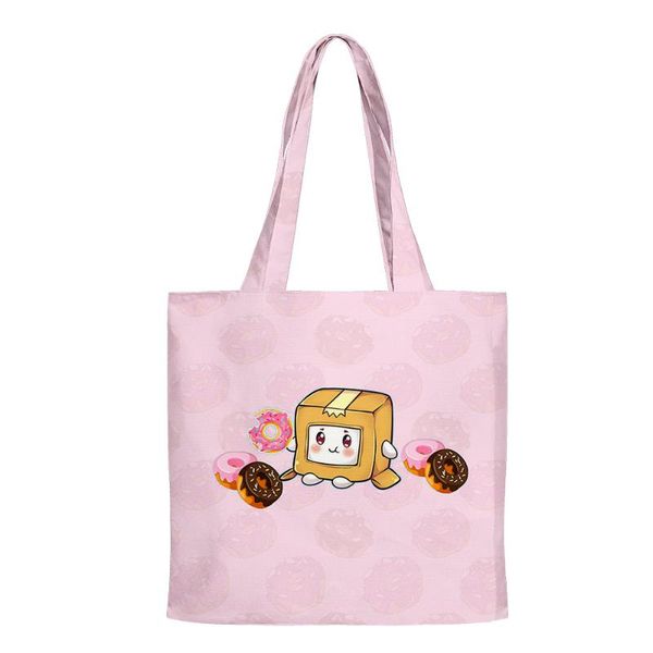 

school bags lankybox one shoulder canvas bag shopping casual tote