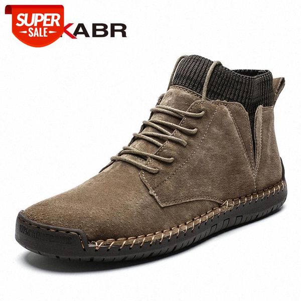 

dekabr brand men snow boots winter plush warm men motorcycle boots lace-up non-slip male ankle autumn man work shoes #kc9c, Black