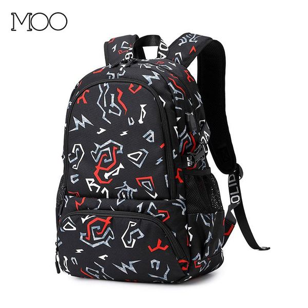 

backpack usb charging men's big lapbag for men outdoor oxford cloth large capacity lightening waterproof school