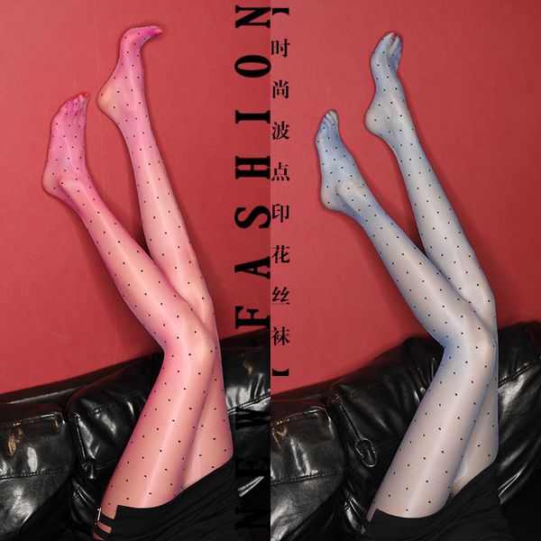 

aurora seri wave point waistls t crotch smooth oil tracels pantyhose ultra thin silk stockings transparent belt foot type, Black;white