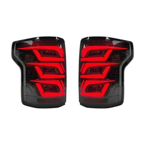 

car styling for ford f150 pick up 2015-2021 tail lights rear lamp led signal brake reversing parking tail light auto parts
