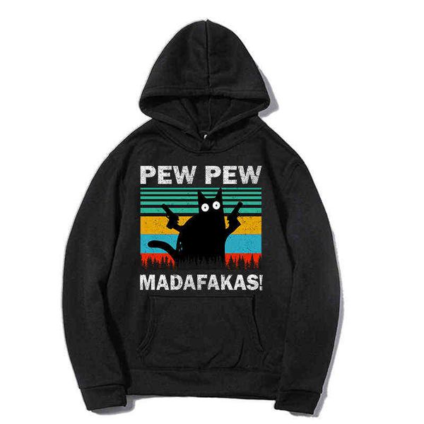 

pew madafakas pullovers long sleeves hoodie male cloth g1214, Black