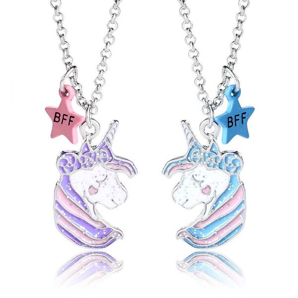 

pendant necklaces fashion wild necklace drop oil simple children's, Silver