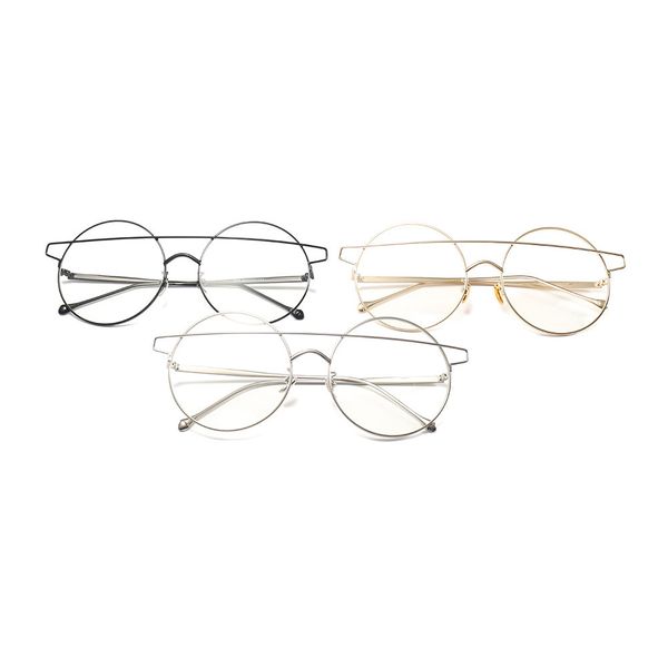 

688 trend flat lens, the same kind of glasses, large frame wearing flat lens, glasses, White;black