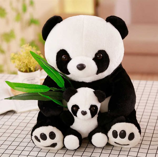 Yeni Peluş Panda Oyuncaklar Sevimli Dolması Hayvan Bebek Anne Ve Oğul Çocuk Arkadaşlar Kızlar için Ev Dekorasyonu Noel Hediyesi