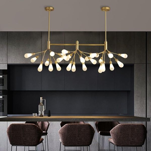 

dining living room led chandelier firefly creative nordic iron lighting hanging fixtures study bedroom lobby glass branch lamp chandeliers