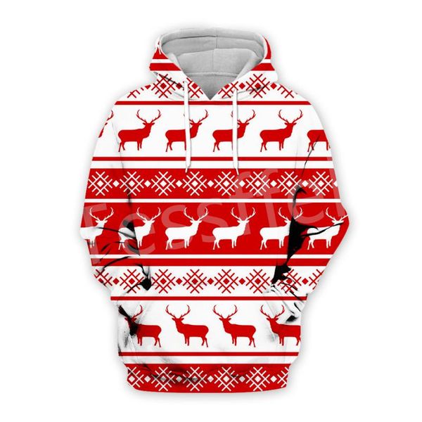 

men's hoodies & sweatshirts fashion ugly christmas pattern xmas deer harajuku 3dprint men/women casual funny long sleeves autumn zi, Black