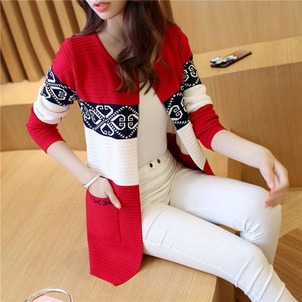 

cardigan sweaters women knitted coat long sleeve warm jacket korean style autumn winter women's sweater feminine clothes knits & tees, White