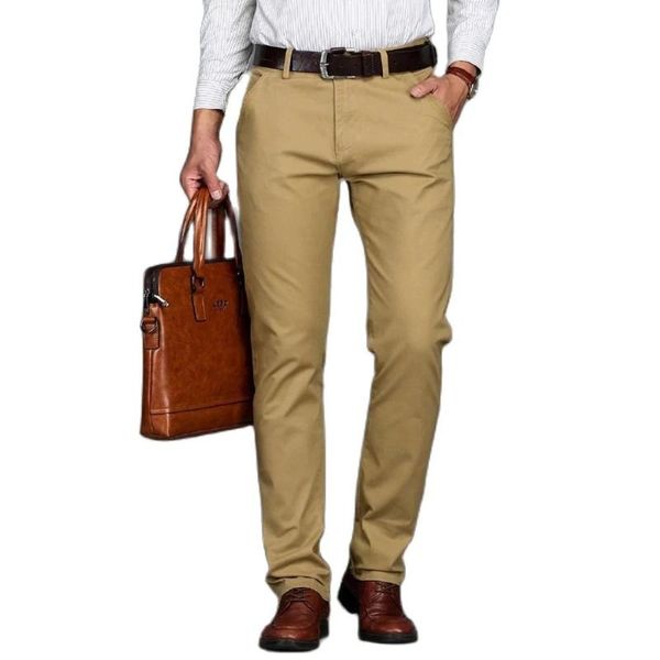 

men's suits & blazers men trousers black gray dark khaki overalls pants casual stretch slim fit man long loose straight plus size weddi, White;black