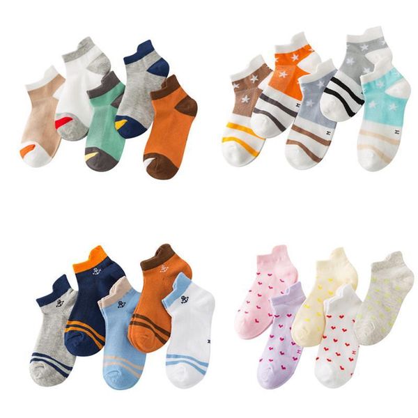 

socks children spring and summer for boys, Pink;yellow
