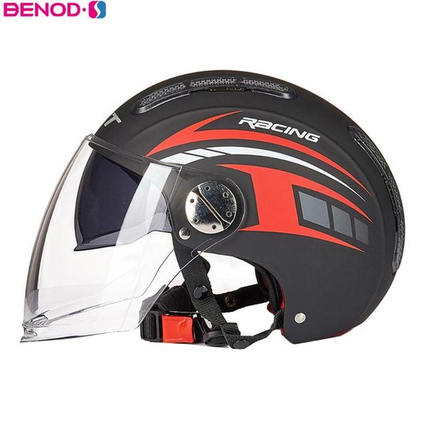 

motorcycle helmet open face dual lens visors electric summer scooter motorbike breathable casco moto helmets